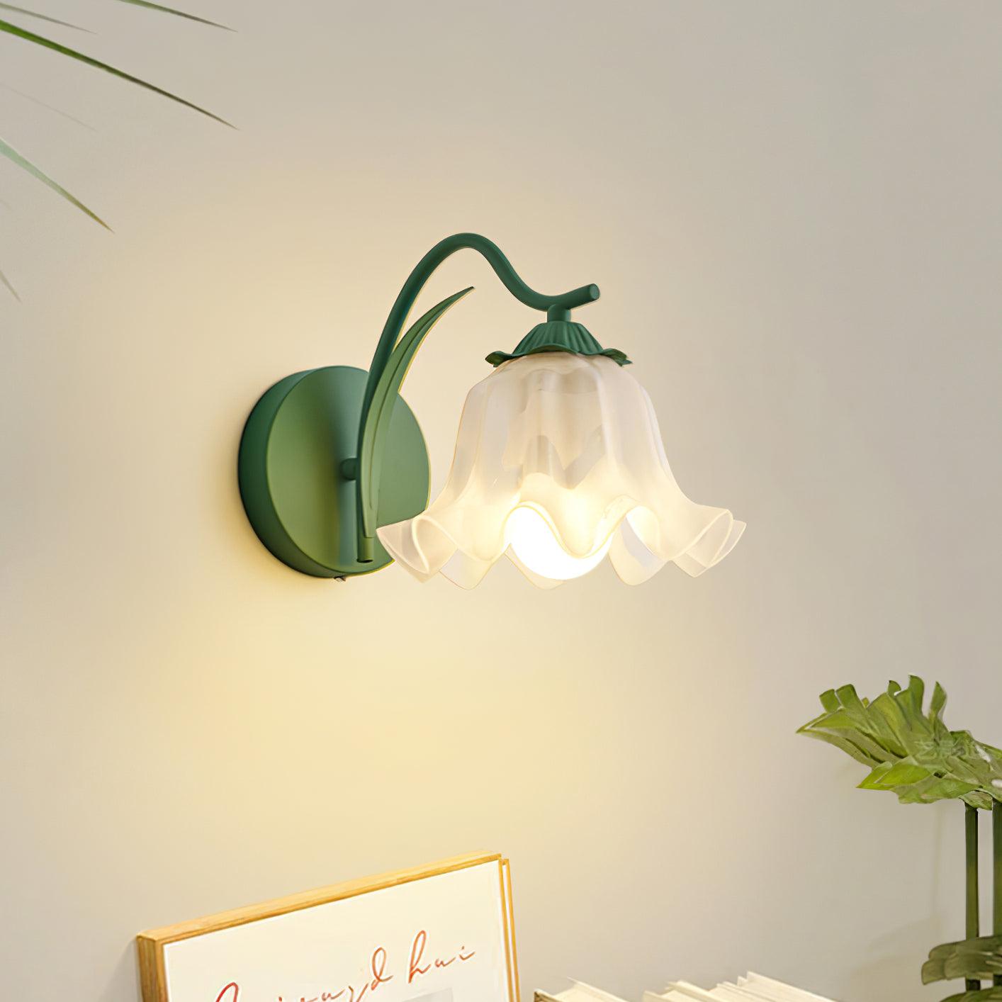 Wall Lamp Botanical Whimsy Green Stem