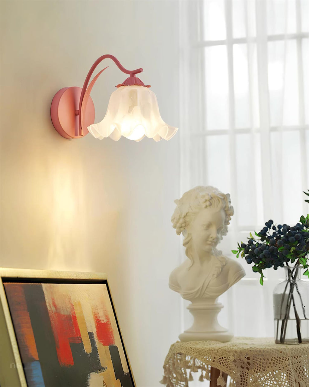 Wall Lamp Botanical Whimsy Green Stem