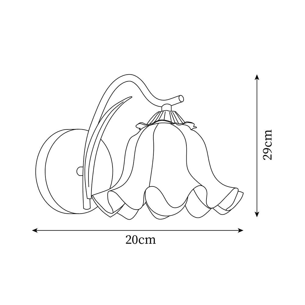 Wall Lamp Botanical Whimsy Green Stem