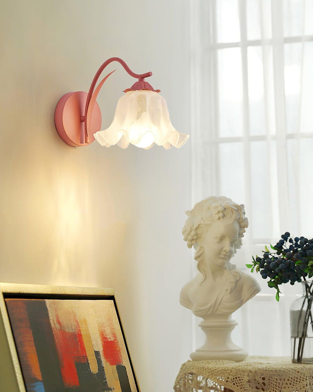 Wall Lamp Botanical Whimsy Green Stem