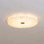 Delya Round Alabaster Ceiling Lamp