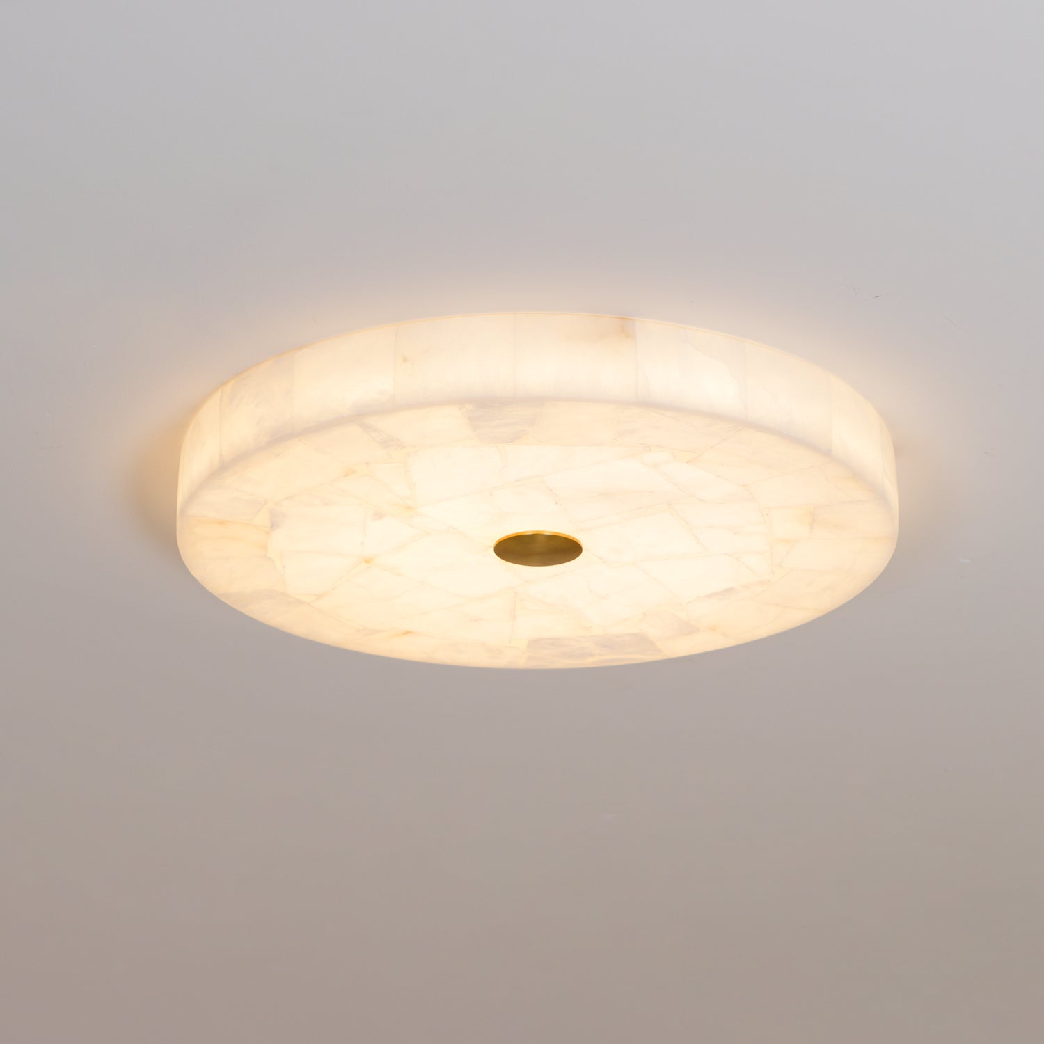 Delya Round Alabaster Ceiling Lamp