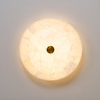 Delya Round Alabaster Ceiling Lamp