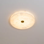 Delya Round Alabaster Ceiling Lamp