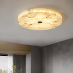 Delya Round Alabaster Ceiling Lamp