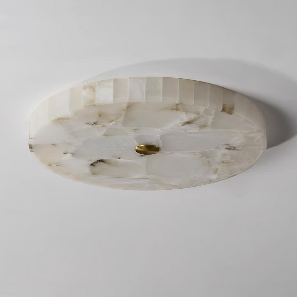 Delya Round Alabaster Ceiling Lamp