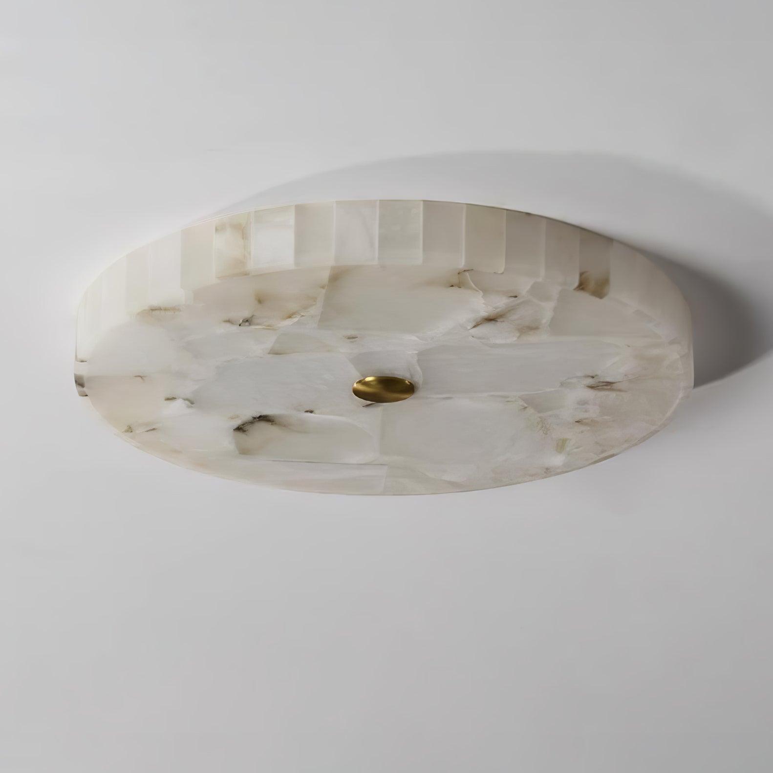 Delya Round Alabaster Ceiling Lamp