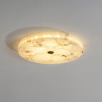 Delya Round Alabaster Ceiling Lamp