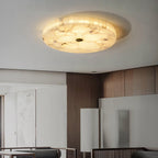Delya Round Alabaster Ceiling Lamp
