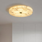 Delya Round Alabaster Ceiling Lamp