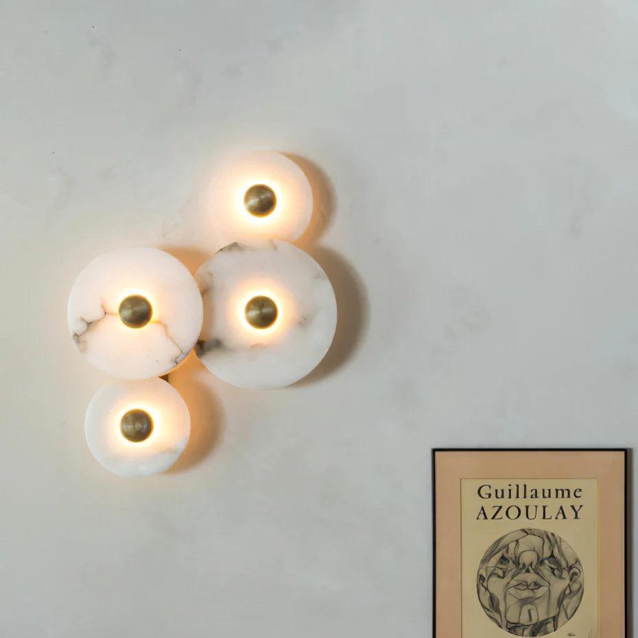 Cryn Alabaster Combination Wall Lamp