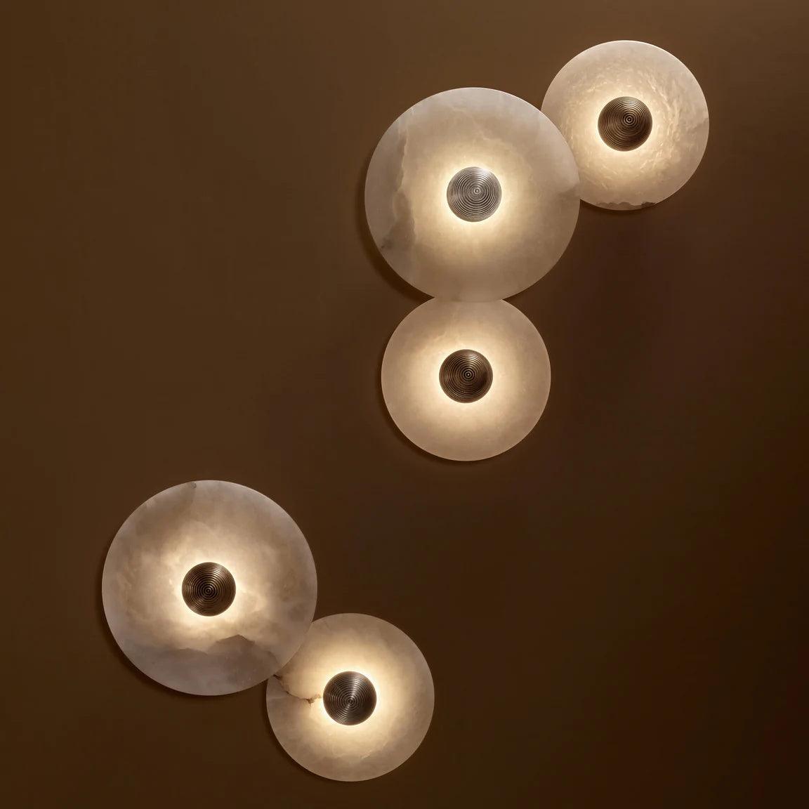 Cryn Alabaster Combination Wall Lamp