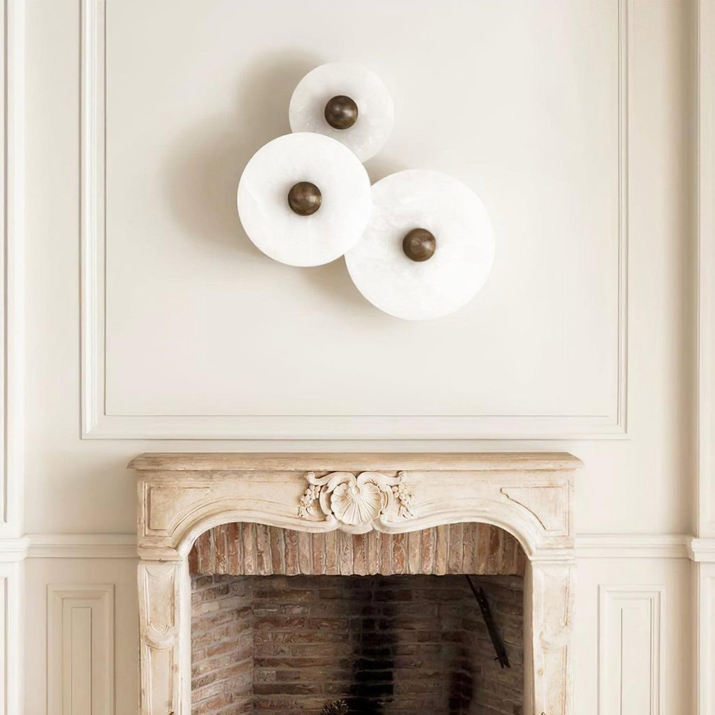 Kristy Alabaster Combination Wall Lamp