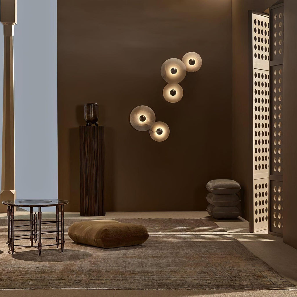 Kristy Alabaster Combination Wall Lamp