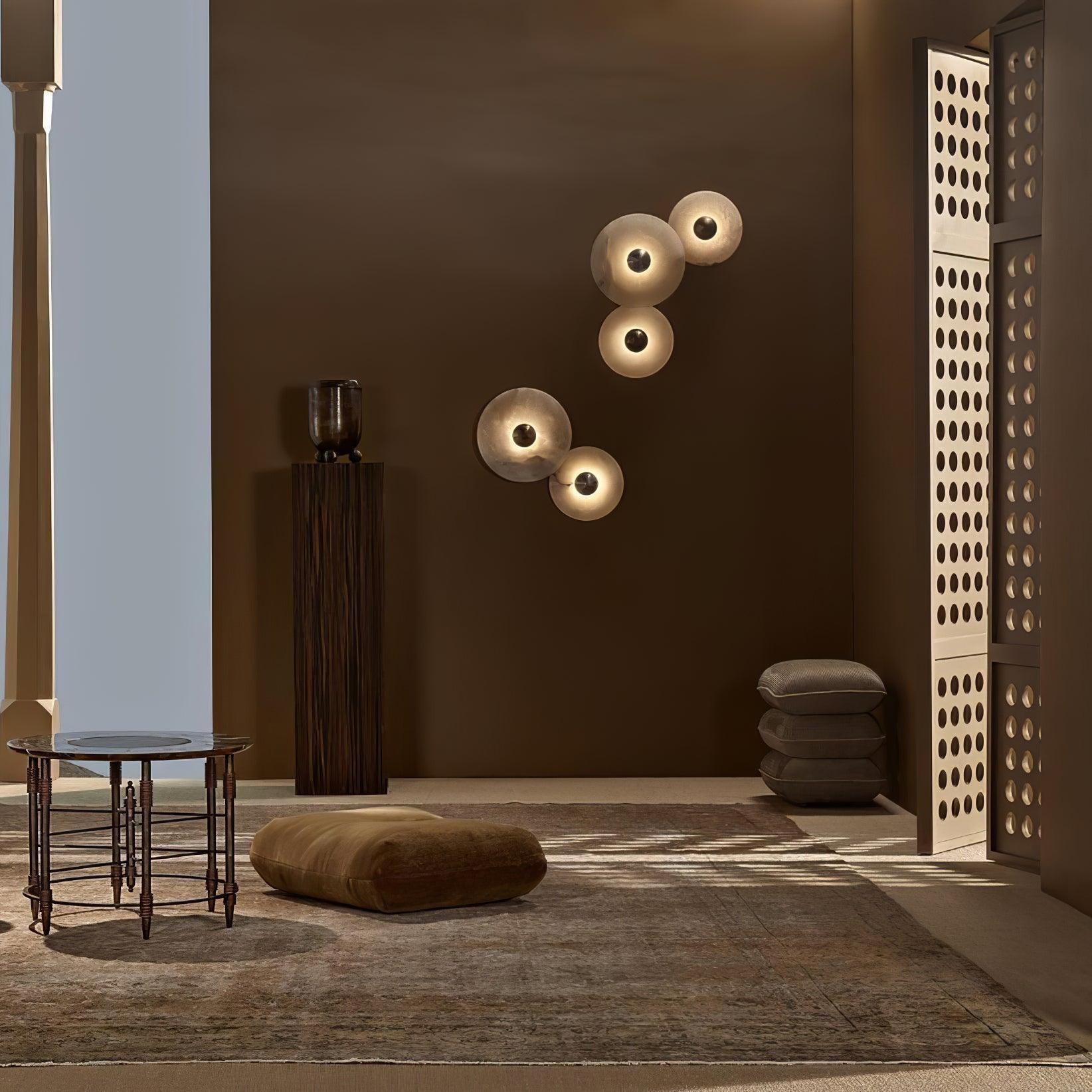 Kristy Alabaster Combination Wall Lamp