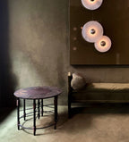 Round Wall Lamp Alabaster Cluster Trio