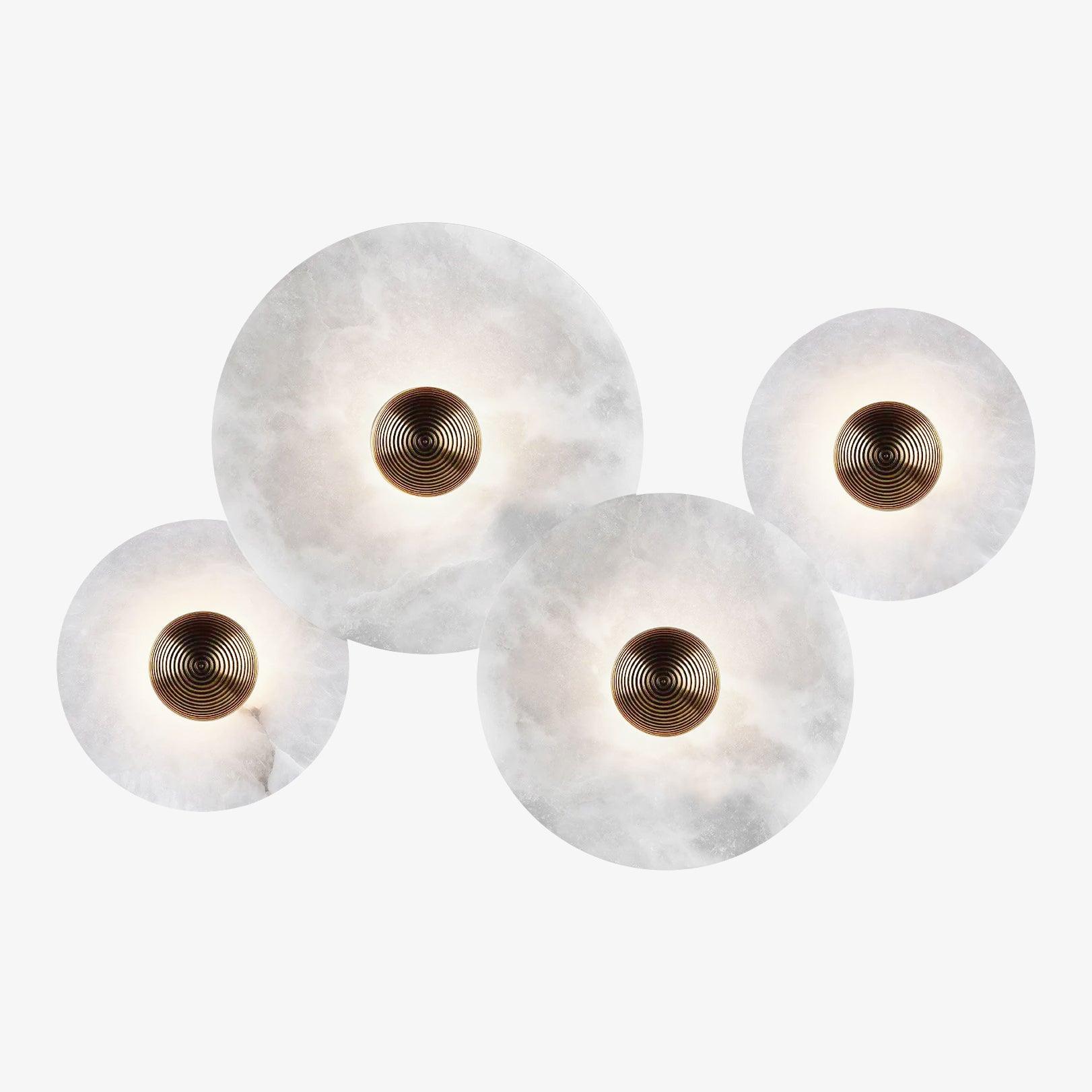 Cryn Alabaster Combination Wall Lamp