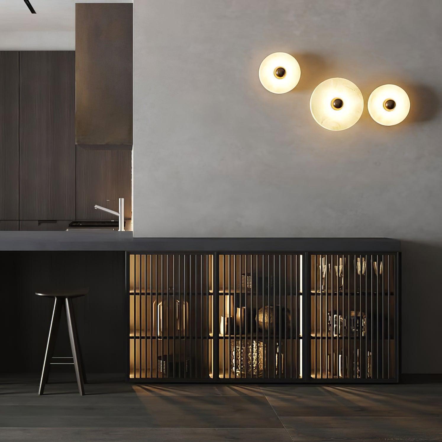 Cryn Alabaster Combination Wall Lamp