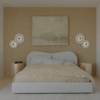 Round Wall Lamp Alabaster Cluster Trio
