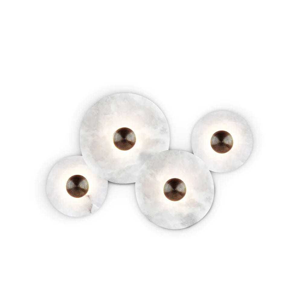 Kristy Alabaster Combination Wall Lamp