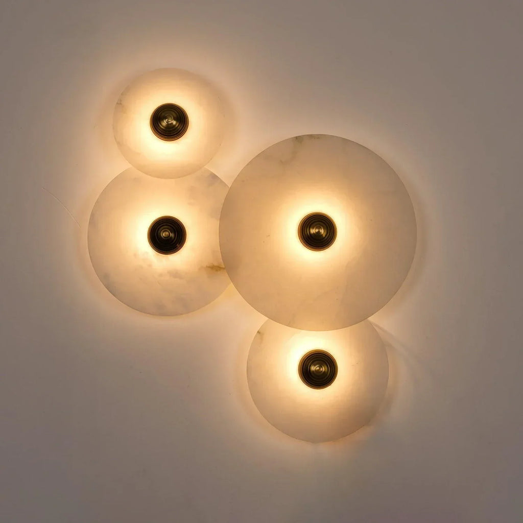 Slender Wall Lamp Alabaster Modern Minimalist