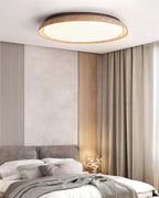 Halo Round Travertine Ceiling Light