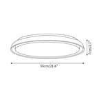 Halo Round Travertine Ceiling Light