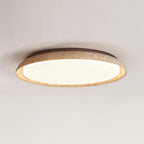 Halo Round Travertine Ceiling Light