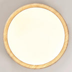 Halo Round Travertine Ceiling Light