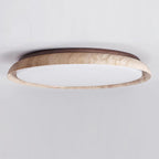 Halo Round Travertine Ceiling Light