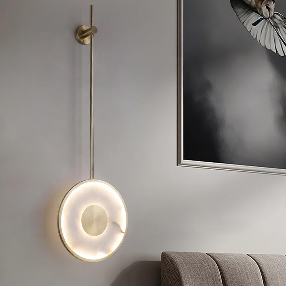 Vevelila Pendant Light Minimalist in Alabaster - Kingsley Beaumont