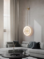 Vevelila Pendant Light Minimalist in Alabaster - Kingsley Beaumont