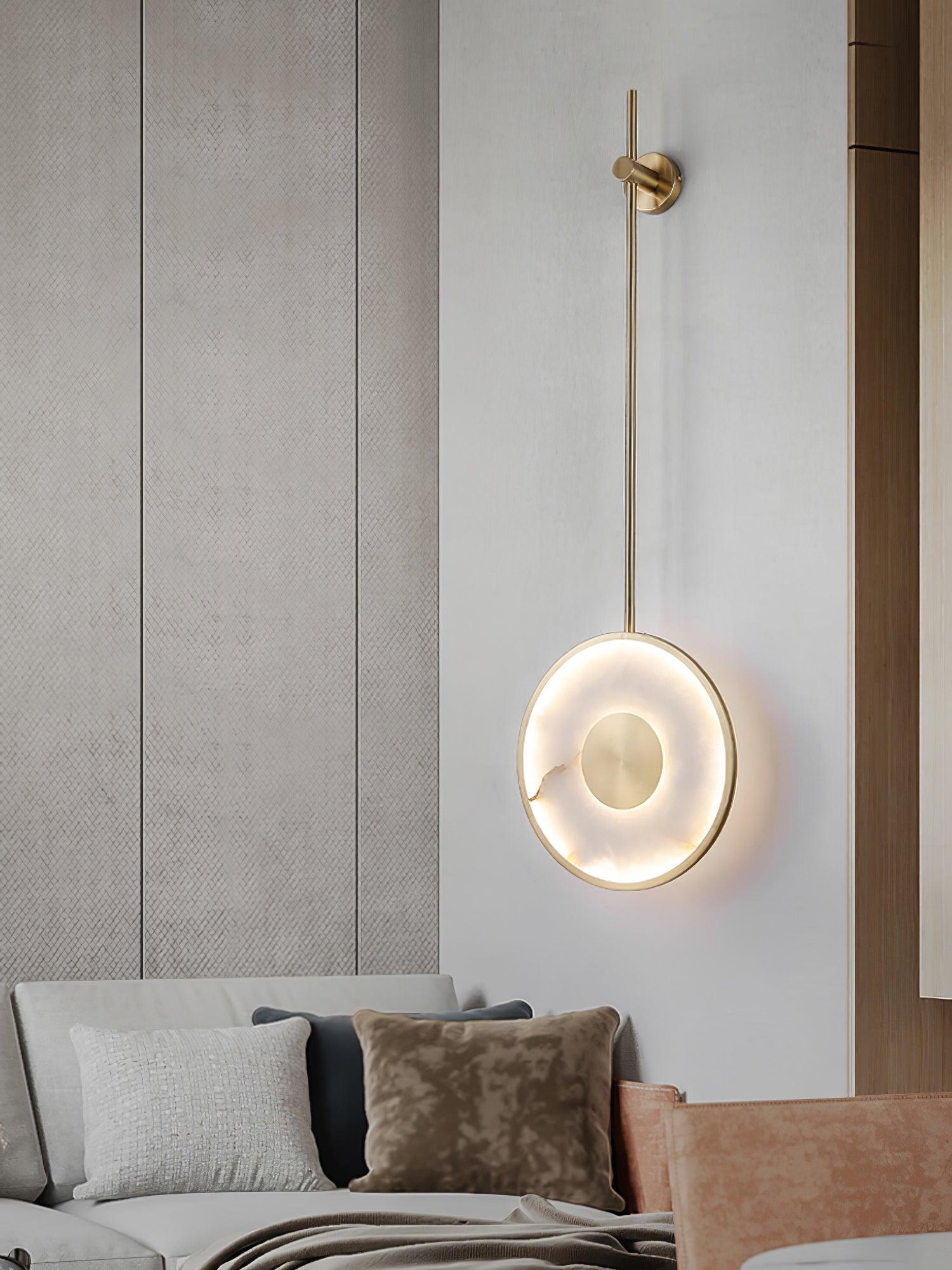 Vevelila Pendant Light Minimalist in Alabaster - Kingsley Beaumont