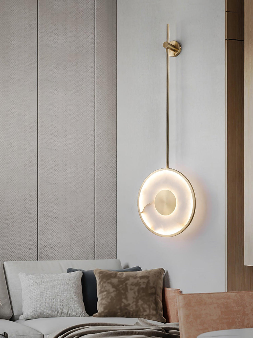 Vevelila Minimalist Alabaster Pendant Light