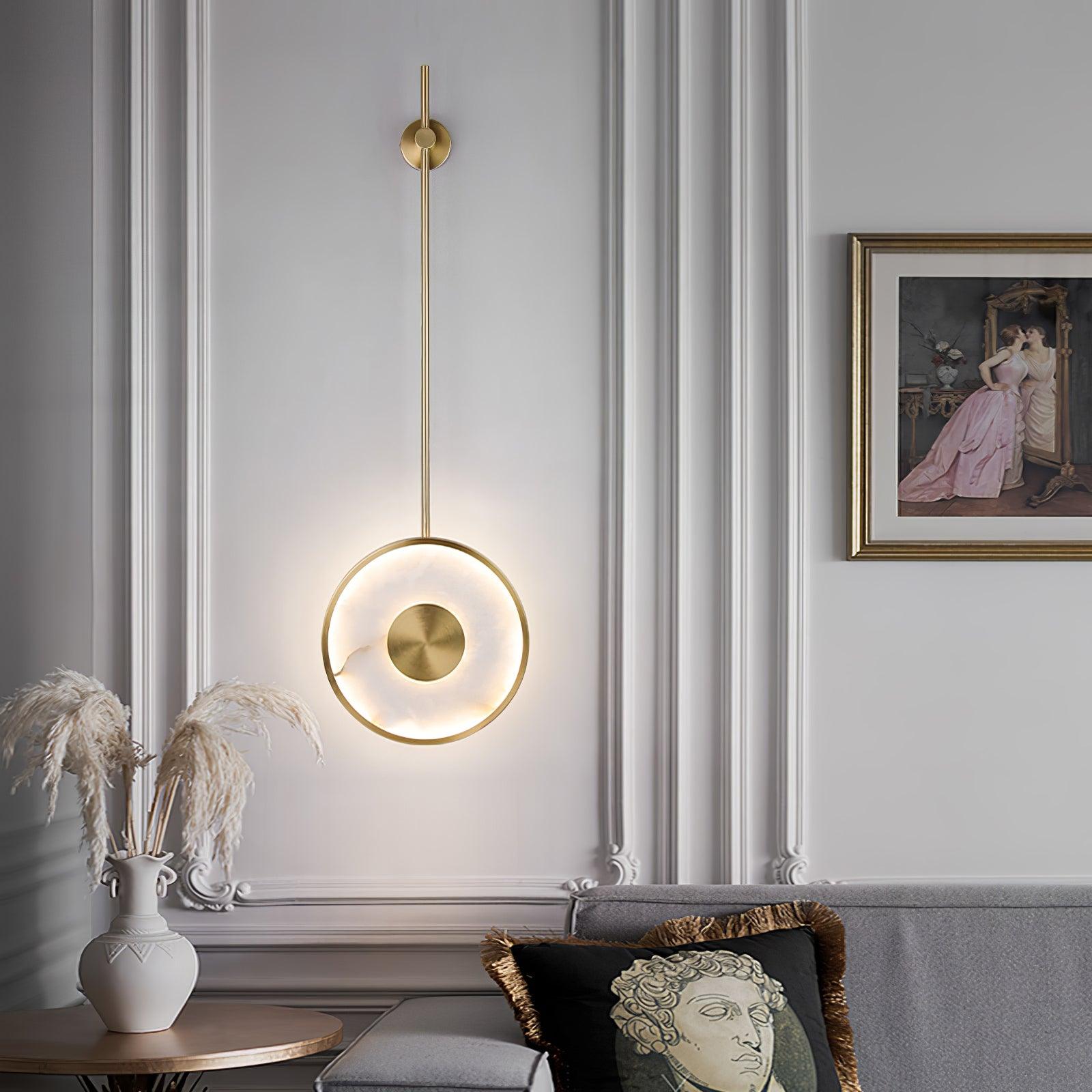 Vevelila Pendant Light Minimalist in Alabaster - Kingsley Beaumont