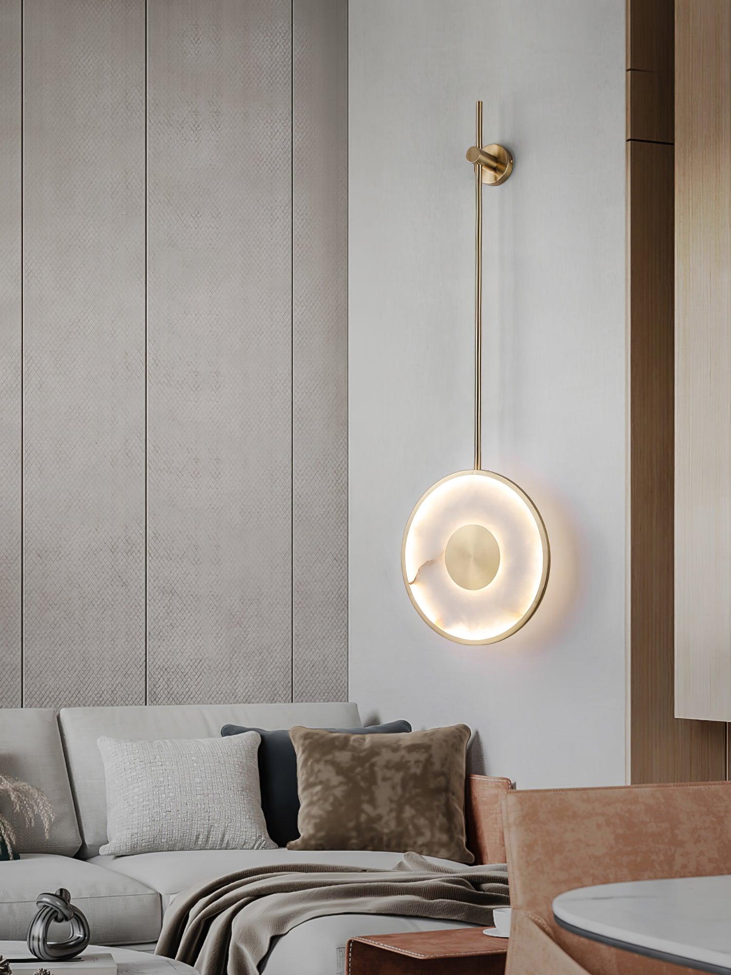 Vevelila Pendant Light Minimalist in Alabaster - Kingsley Beaumont