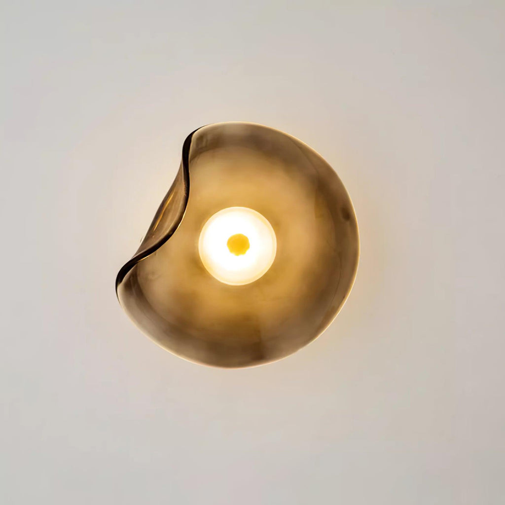 Lunara Amber Glass Wall Light