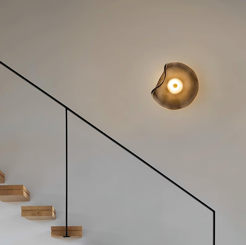 Lunara Amber Glass Wall Light