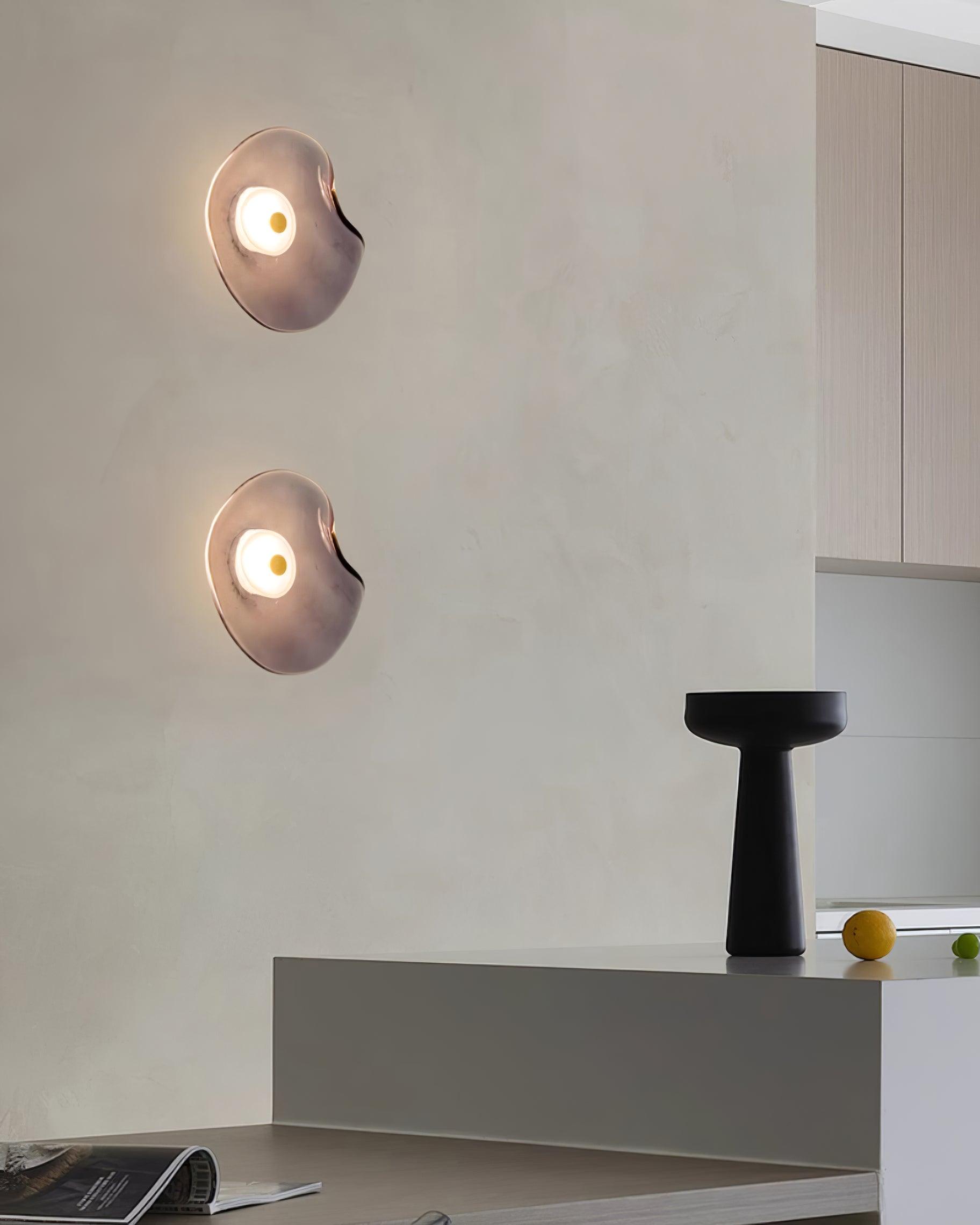 Lunara Amber Glass Wall Light