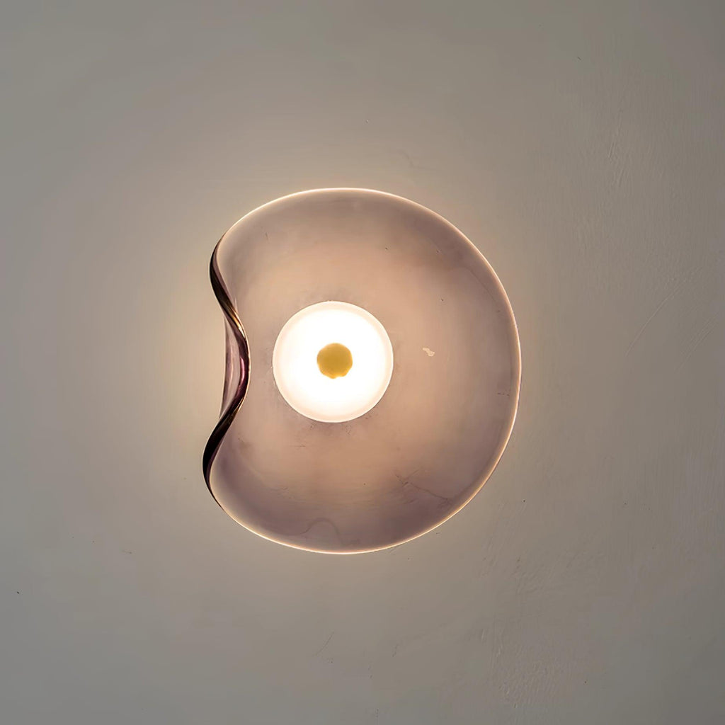 Lunara Amber Glass Wall Light