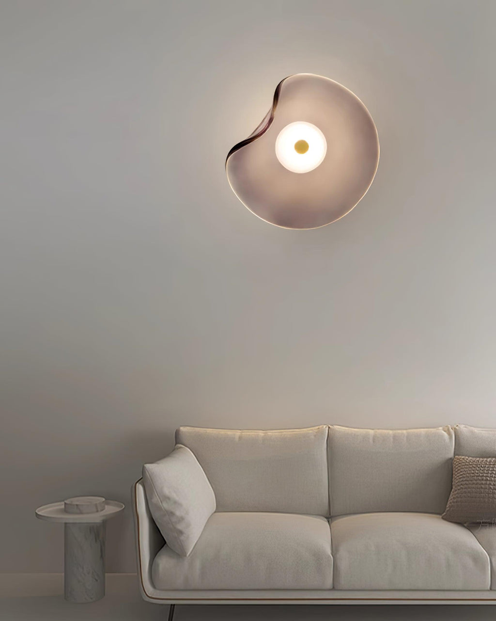 Lunara Amber Glass Wall Light
