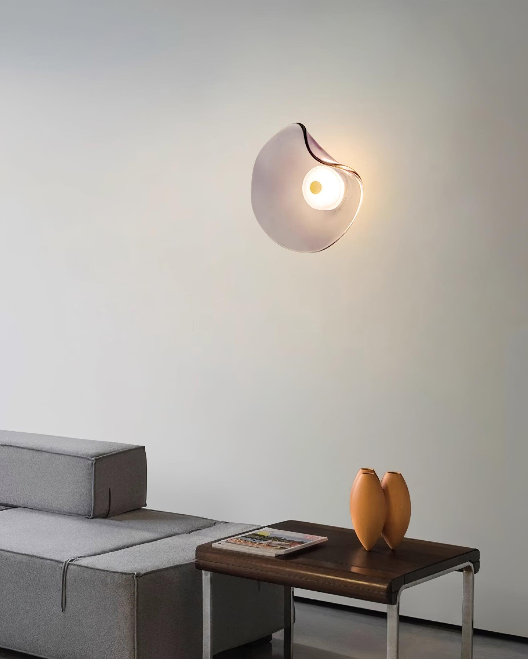 Lunara Amber Glass Wall Light