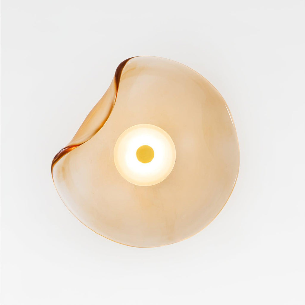 Lunara Amber Glass Wall Light