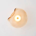 Lunara Amber Glass Wall Light