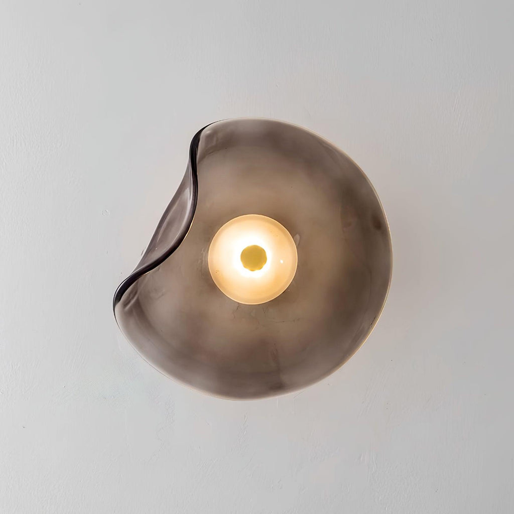 Lunara Amber Glass Wall Light