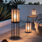 Ray Round Pillar Lantern Outdoor Light