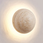 Ritta Round Travertine Wall Lamp