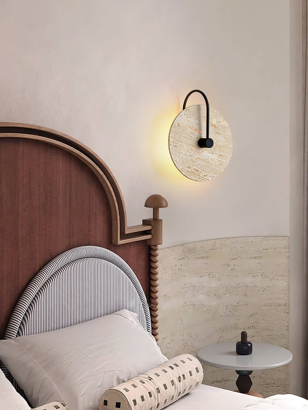 Kara Travertine Wall Light