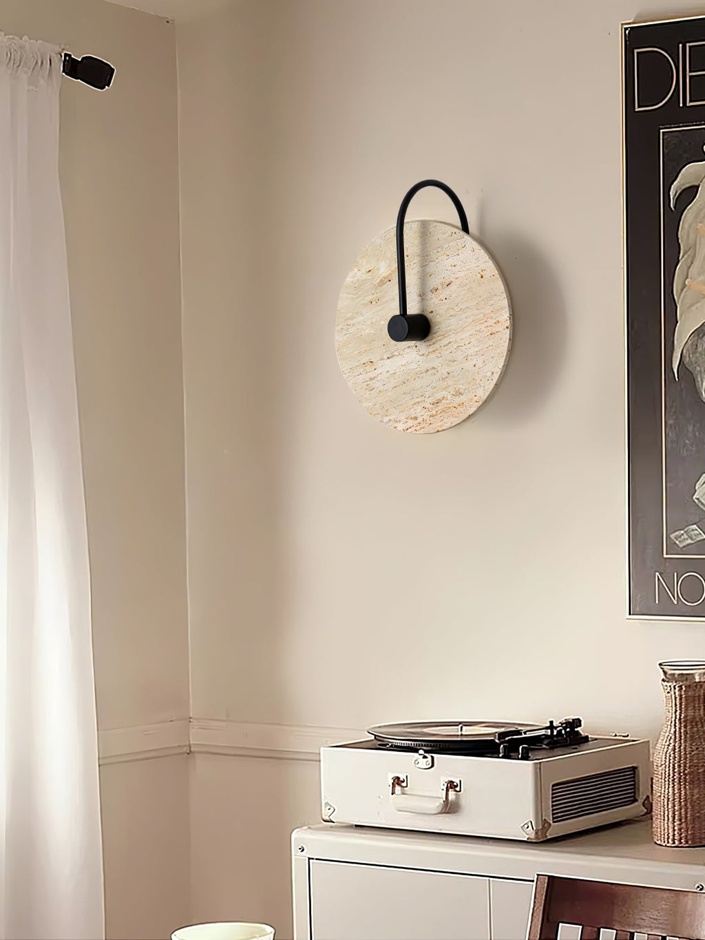 Kara Travertine Wall Light