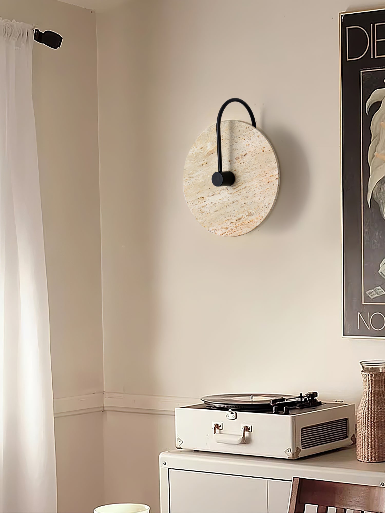 Kara Travertine Wall Light